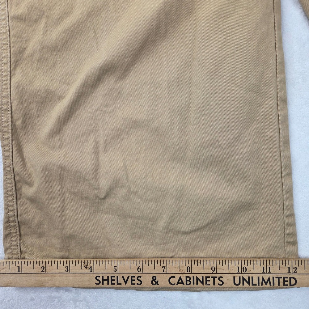 Loft Pants Women 14 Tan Wide Leg Chino Trousers Excellent - Picture 6 of 11